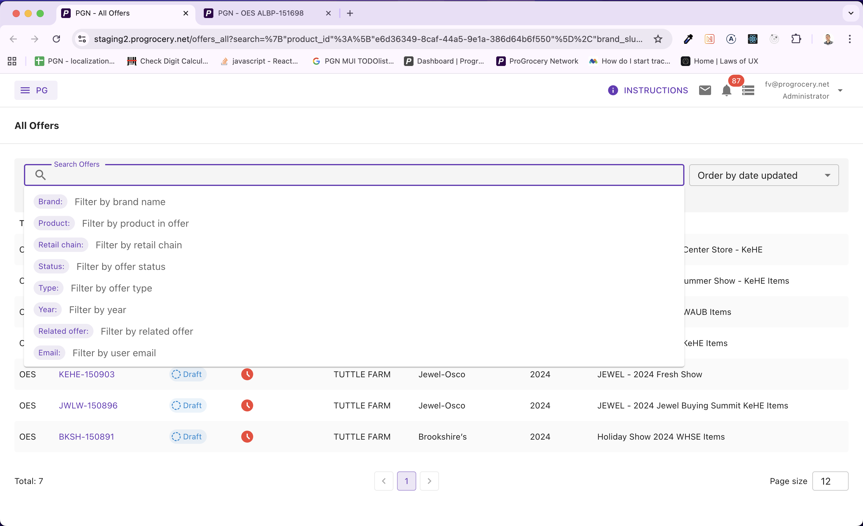 Používatelia si môžu vybrať zo širokej škály filtrovacích atribútov - značky, produkty, stavy, predajcovia a ďalšie.